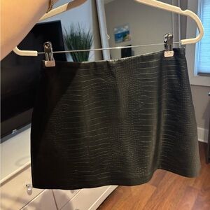 Abercrombie Faux Croc Mini Skirt - Women